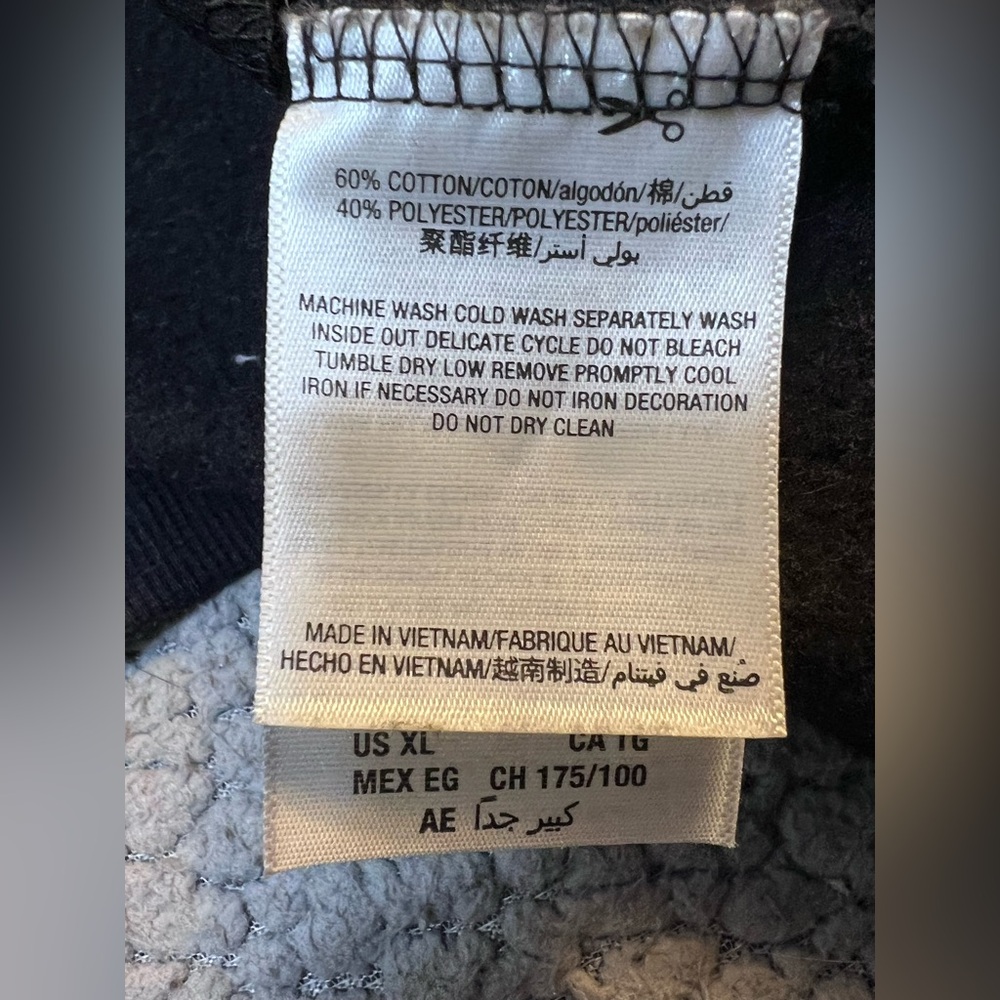 Juicy Couture Juice Pullover Hoodie Womens Size XL Blue And Yellow Oversized - Picture 9 of 13